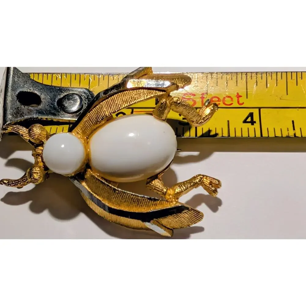 Vtg BSK Beetle Brooch 1.25